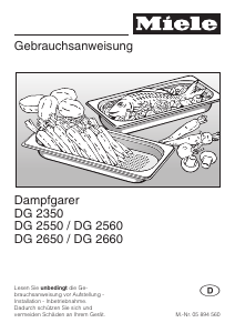 Bedienungsanleitung Miele DG 2550 Backofen