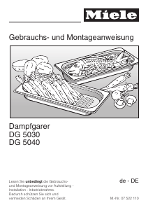 Bedienungsanleitung Miele DG 5040 Backofen