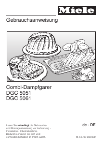 Bedienungsanleitung Miele DGC 5061 Backofen