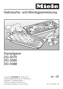 Bedienungsanleitung Miele DG 5088 Backofen