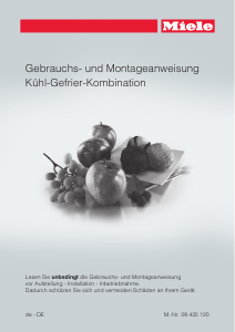 Bedienungsanleitung Miele KFN 12923 SD-1 Kühl-gefrierkombination