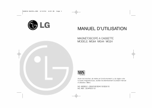 Mode d’emploi LG MG44 Magnétoscope