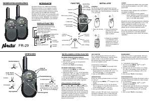 Handleiding Alecto FR-29 Walkie-talkie