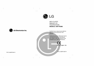 Mode d’emploi LG MF-PD360 Lecteur Mp3