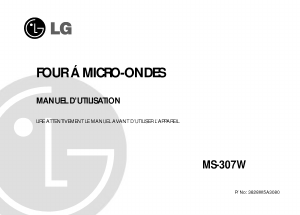 Mode d’emploi LG MS-307W Micro-onde