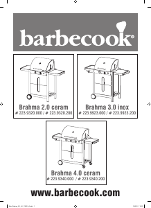 Kasutusjuhend Barbecook Brahma 3.0 Inox Grill