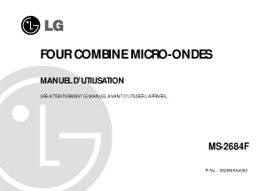 Mode d’emploi LG MS-2684F Micro-onde