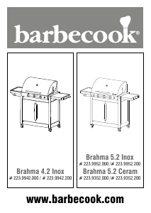 Manual Barbecook Brahma 5.2 Ceram Grelhador