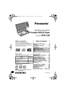 Bruksanvisning Panasonic DVD-LX8EB DVD spelare