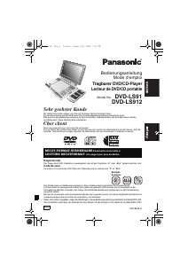 Bedienungsanleitung Panasonic DVD-LS912 DVD-player