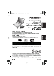 Mode d’emploi Panasonic DVD-LS912 Lecteur DVD