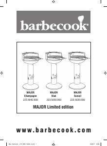 Manual Barbecook Major Sunset Grelhador
