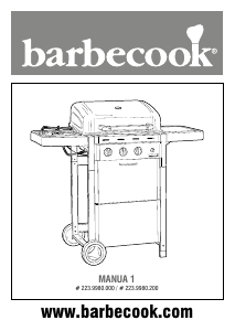Manual Barbecook Manua 1 Grelhador