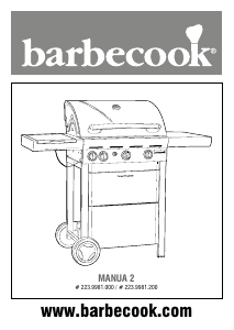 Kasutusjuhend Barbecook Manua 2 Grill