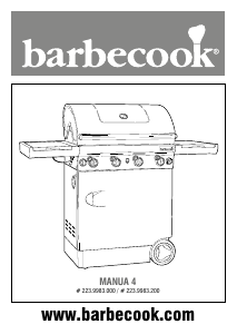 Manual Barbecook Manua 4 Grătar
