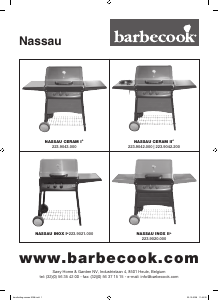 Manual Barbecook Nassau Ceram II Black Grelhador