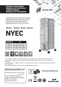 Manual de uso Haverland NYEC-9 Calefactor