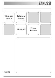 Bedienungsanleitung Zanussi ZOP25S Backofen