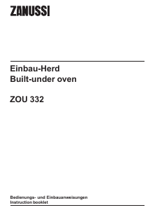 Bedienungsanleitung Zanussi ZOU332W Herd