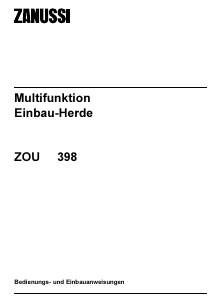 Bedienungsanleitung Zanussi ZOU398B Herd