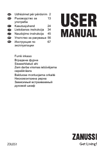 Руководство Zanussi ZOU251X Кухонная плита