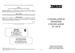 Mode d’emploi Zanussi ZV 210 R Congélateur