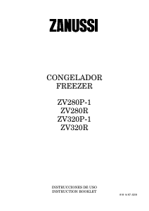 Manual de uso Zanussi ZV 280 P-1 Congelador