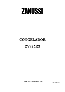 Manual de uso Zanussi ZV 325 R3 Congelador