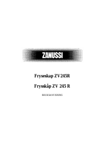 Bruksanvisning Zanussi ZV 245 R Frys