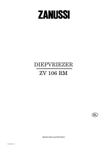 Handleiding Zanussi ZV 106 RM Vriezer