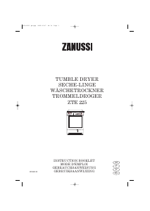 Manual Zanussi ZTE 225 Dryer