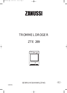 Handleiding Zanussi ZTE 289 Wasdroger