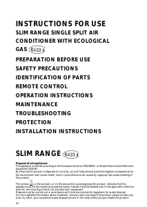 Bruksanvisning Whirlpool AMD 003 Luftkonditionering