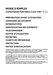 Mode d’emploi Whirlpool AMD 096 Climatiseur