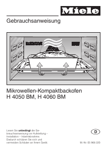 Bedienungsanleitung Miele H 4060 BM Backofen