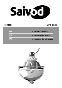 Manual de uso Saivod 2PT 1630 Frigorífico combinado
