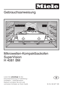 Bedienungsanleitung Miele H 4081 BM Backofen