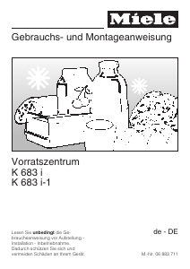 Bedienungsanleitung Miele K 683 i-1 Kühlschrank