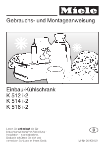 Bedienungsanleitung Miele K 514 i-2 Kühlschrank