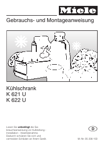 Bedienungsanleitung Miele K 621 U Kühlschrank