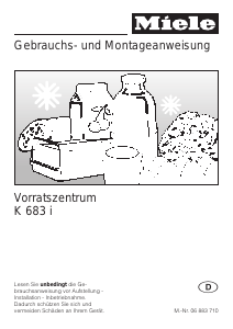 Bedienungsanleitung Miele K 683 i Kühlschrank