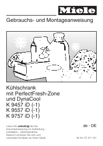 Bedienungsanleitung Miele K 9457 iD-1 Kühlschrank
