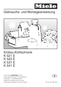 Bedienungsanleitung Miele K 522 E Kühlschrank
