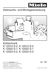 Bedienungsanleitung Miele K 12010 S-1 Kühlschrank
