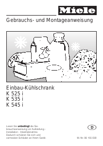 Bedienungsanleitung Miele K 525 i Kühlschrank