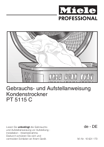 Bedienungsanleitung Miele PT 5115C LW Trockner
