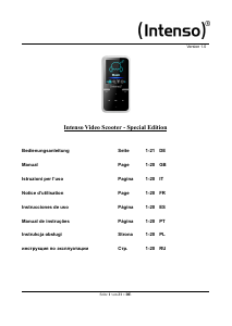 Instrukcja Intenso Video Scooter Special Edition Odtwarzacz Mp3