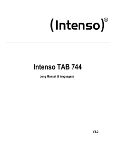 Manuale Intenso TAB 744 Tablet