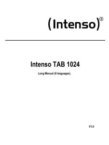 Manual de uso Intenso TAB 1024 Tablet