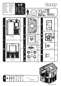 说明书 Smoby 810500 Neo Jura Lodge 儿童游戏房